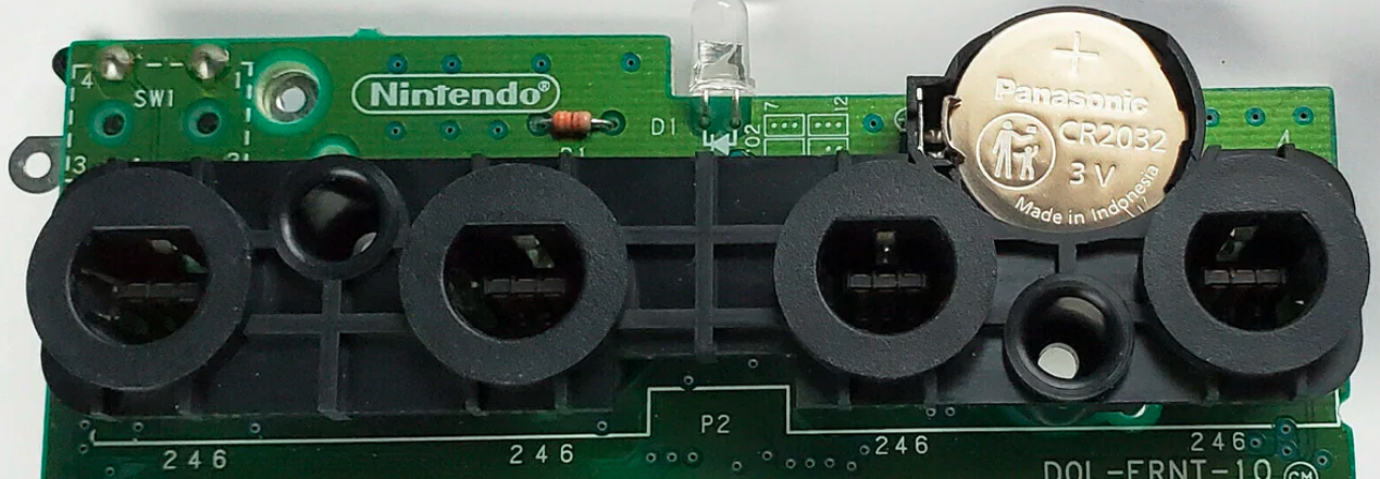 GameCube Battery Clock Fix Holder Kit + Custom LED - RetroFixes LLC