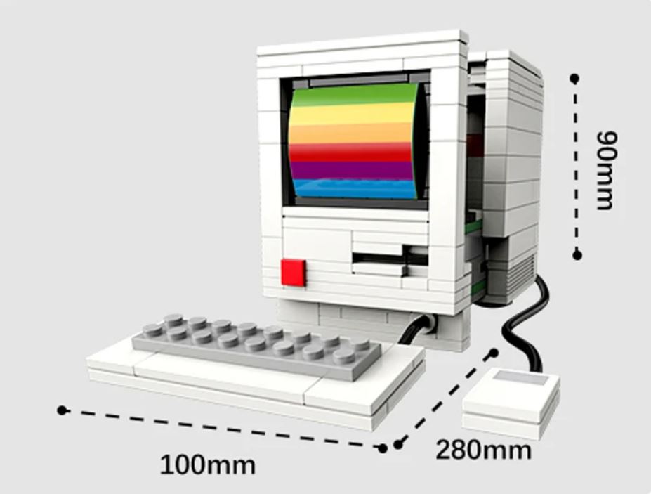 Retro Computer Brick Set 228pcs