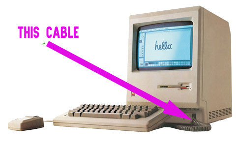 New Macintosh 128k, 512k & Plus Compatible Keyboard Cable M0110 M0110A