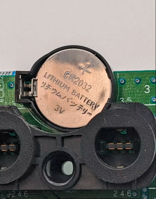 GameCube Battery Clock Fix Holder Kit + Custom LED