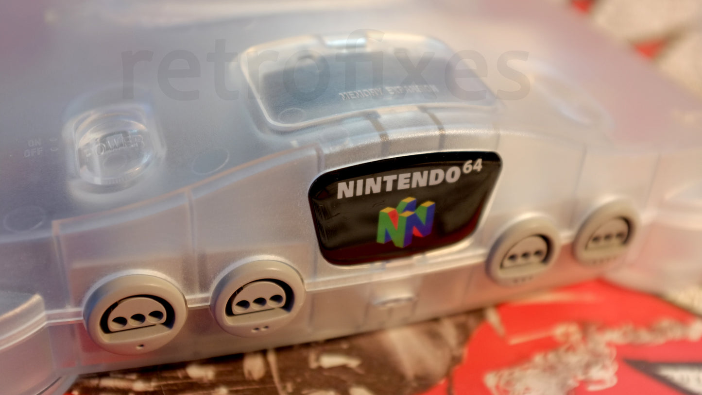 Custom N64 Ice Clear RGB Upgraded Console!