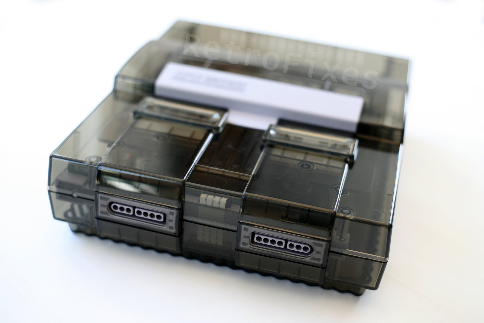 Custom 1Chip SNES RGB Smoke Black Console