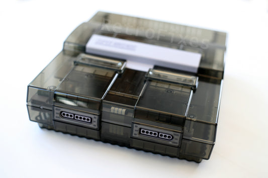 Custom 1Chip SNES RGB Smoke Black Console