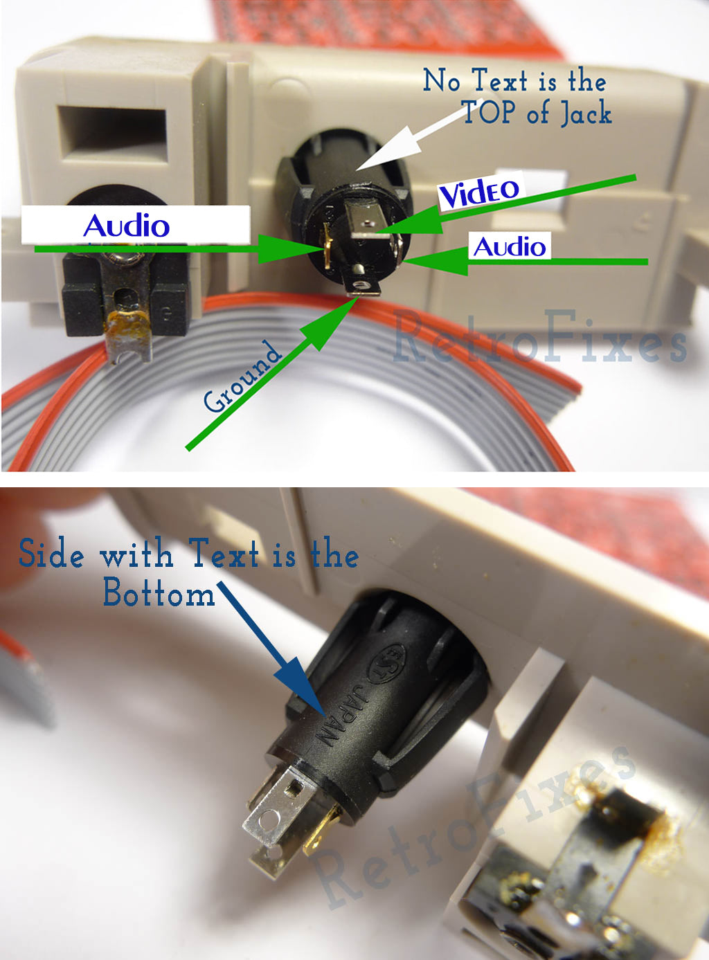 TRRS 3.5mm to RCA Cable and Port