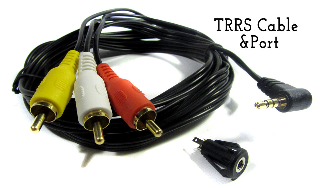 TRRS 3.5mm to RCA Cable and Port