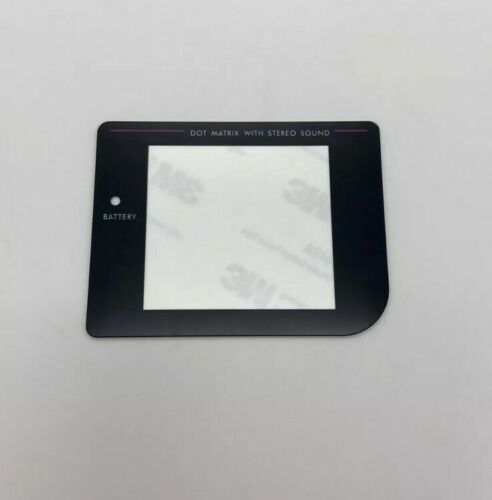 Gameboy Original DMG Black Replacement Screen Glass or Plastic