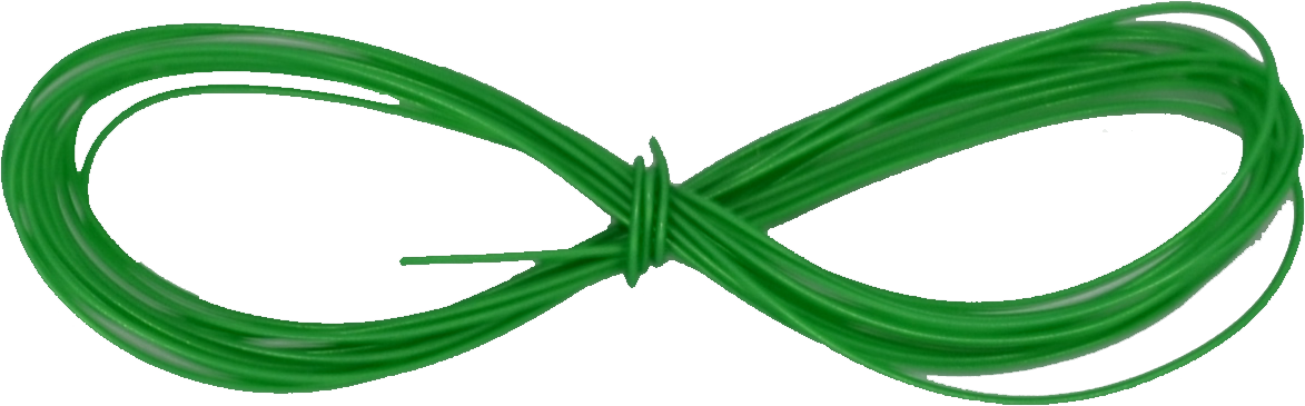 Green Kynar 30AWG Solid Copper Sliver-Plated Hookup DIY Wire