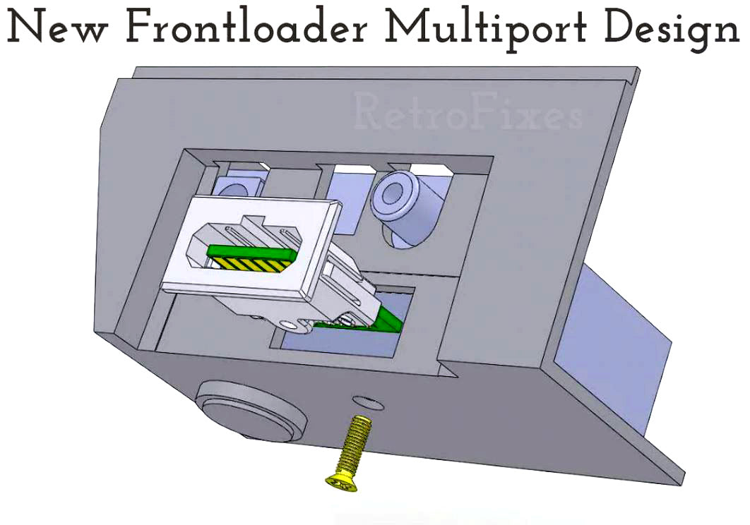 NES Frontloader Multiout Port New Style MultiOut Black port.